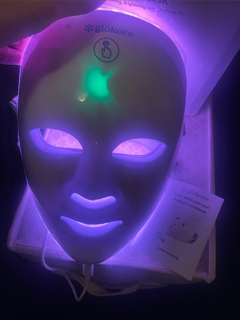 LED Facial Mask for Women Skincare - White, - Picture 15 of 17